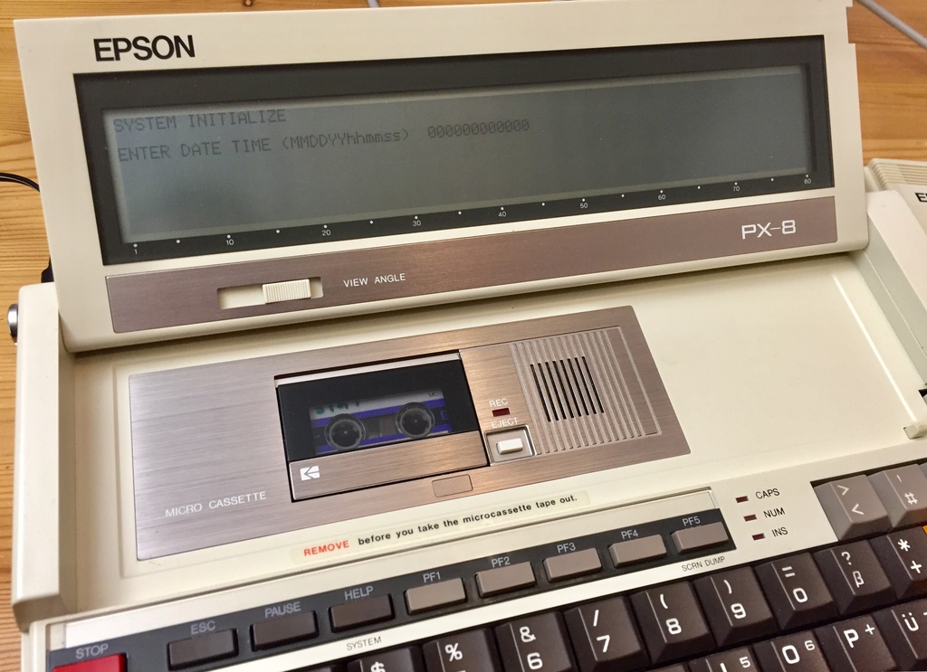 Datenspeicherung anno 1984 mit dem EPSON PX-8